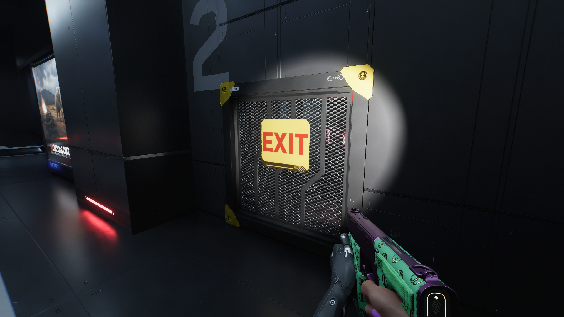 You can open yellow exit grates through the ending paths to hide them